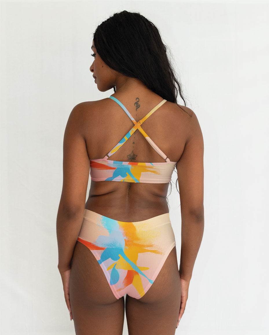 Abstract Pattern Series 15 Cross Bra - DOKOYO