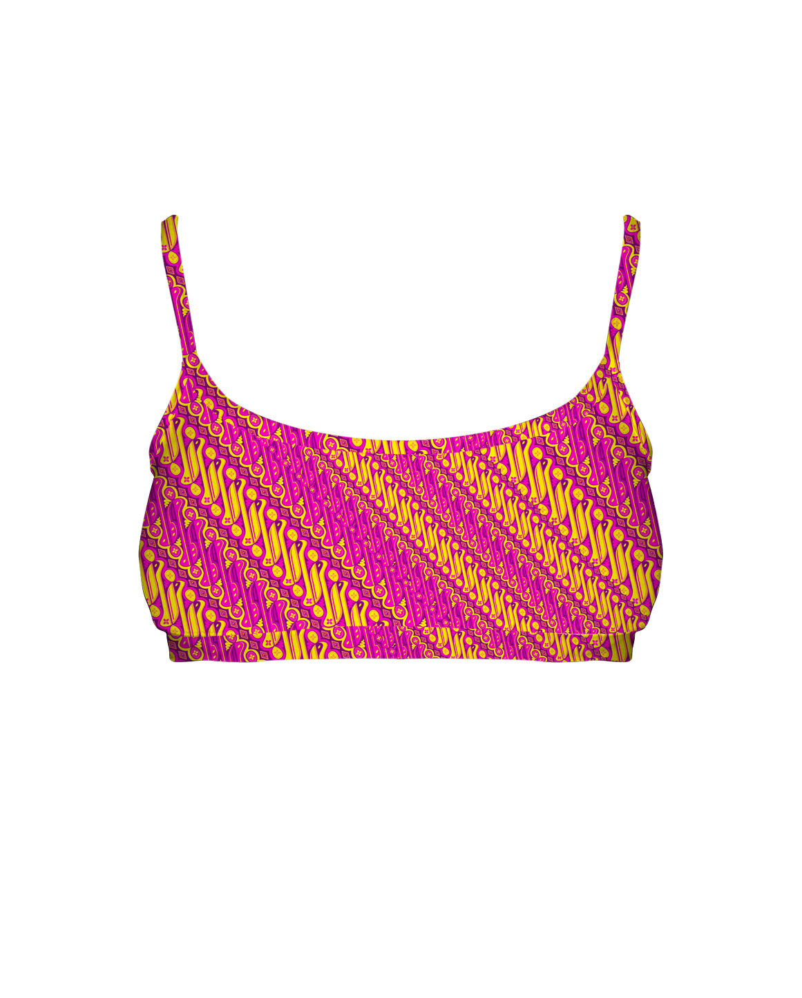 Batik Parang Pink Series Tube Style Bra - DOKOYO