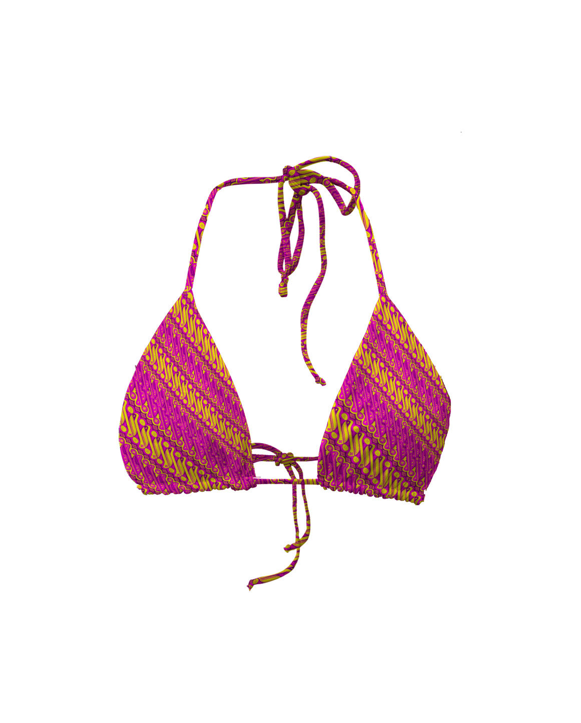 Batik Parang Pink Series Triangle Bra - DOKOYO