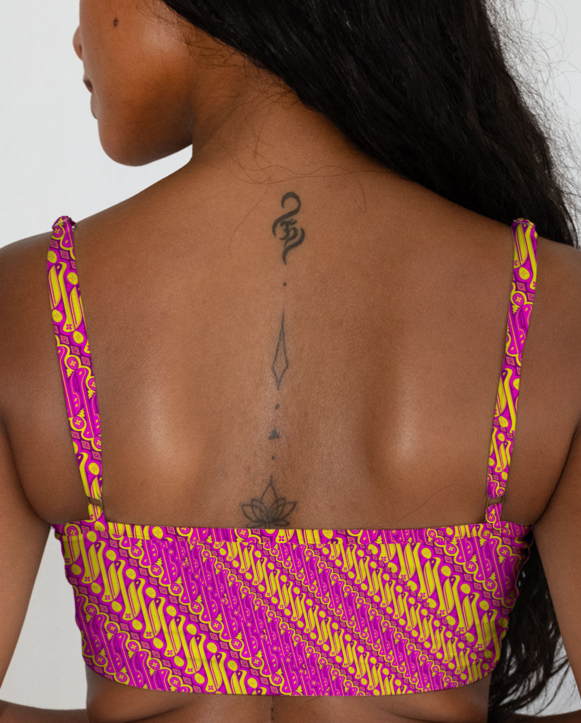 Batik Parang Pink Series Tube Style Bra - DOKOYO