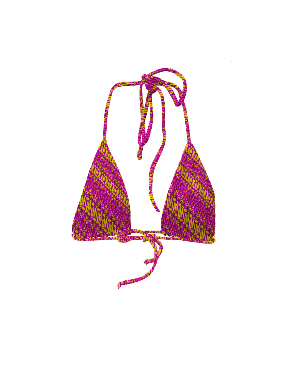 Batik Parang Pink Series Triangle Bra - DOKOYO