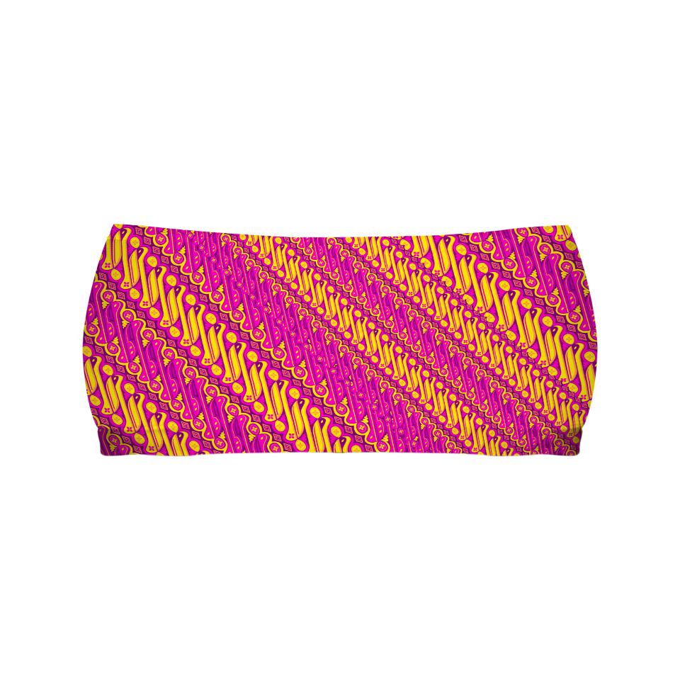 Batik Parang Pink Series Buff Bra