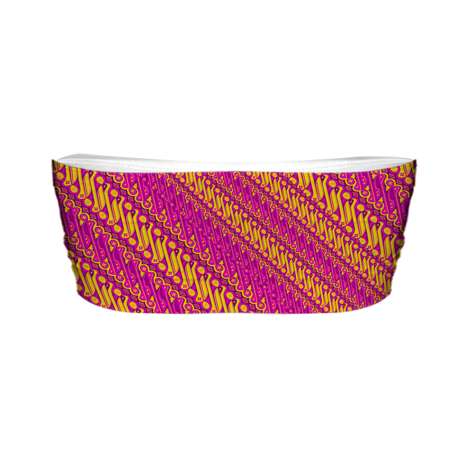 Batik Parang Pink Series Buff Bra