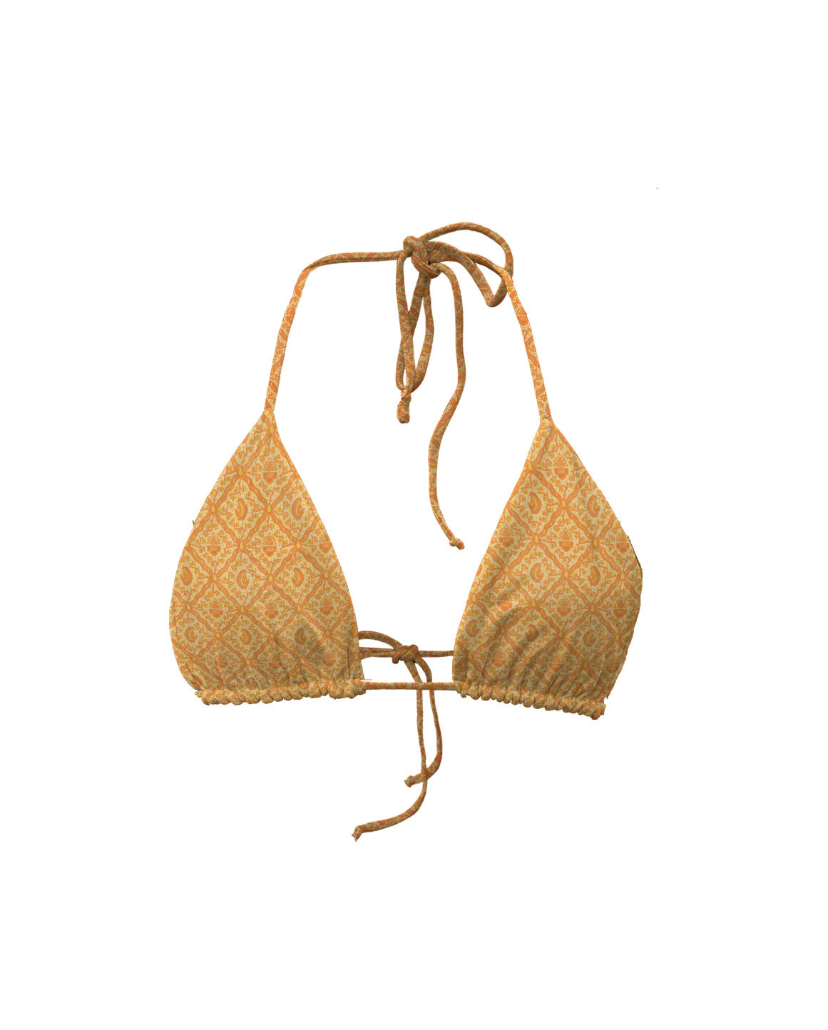 Batik Sidoluhur Orange Series Triangle Bra - DOKOYO