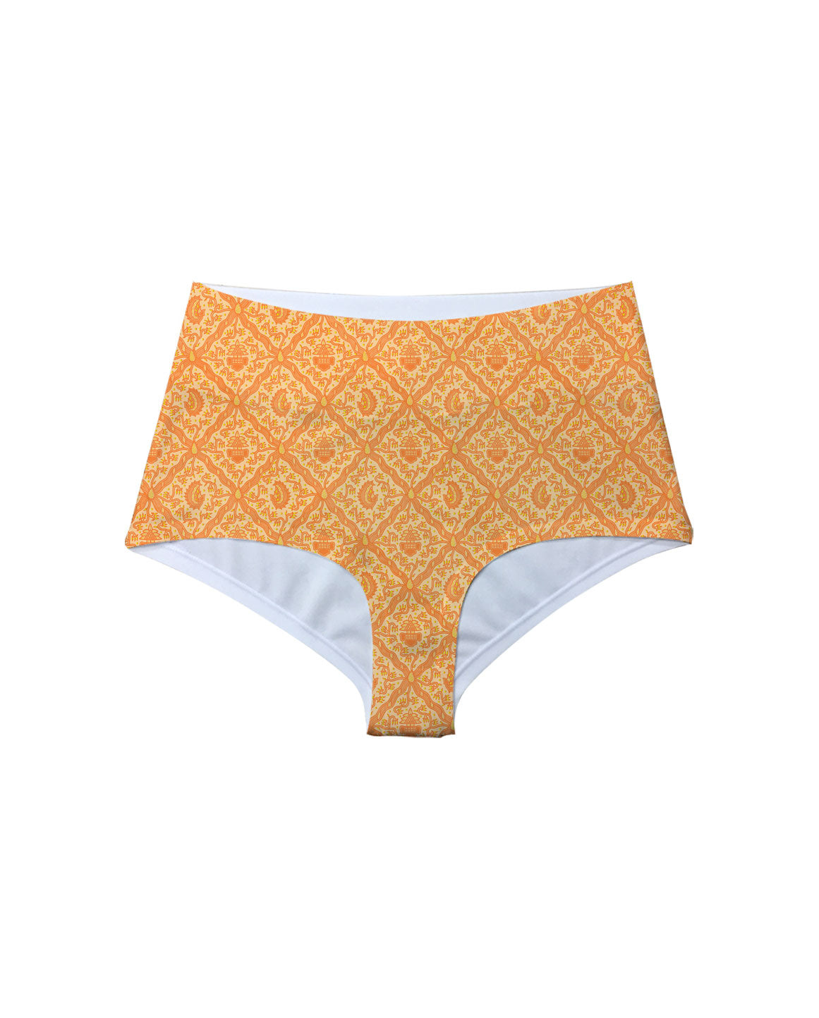 Batik Sidoluhur Orange High Waist - DOKOYO