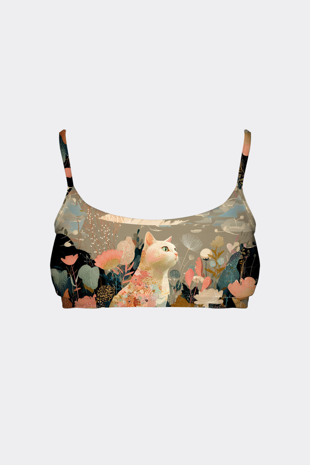 BRALETTE CAT & FLOWER 13