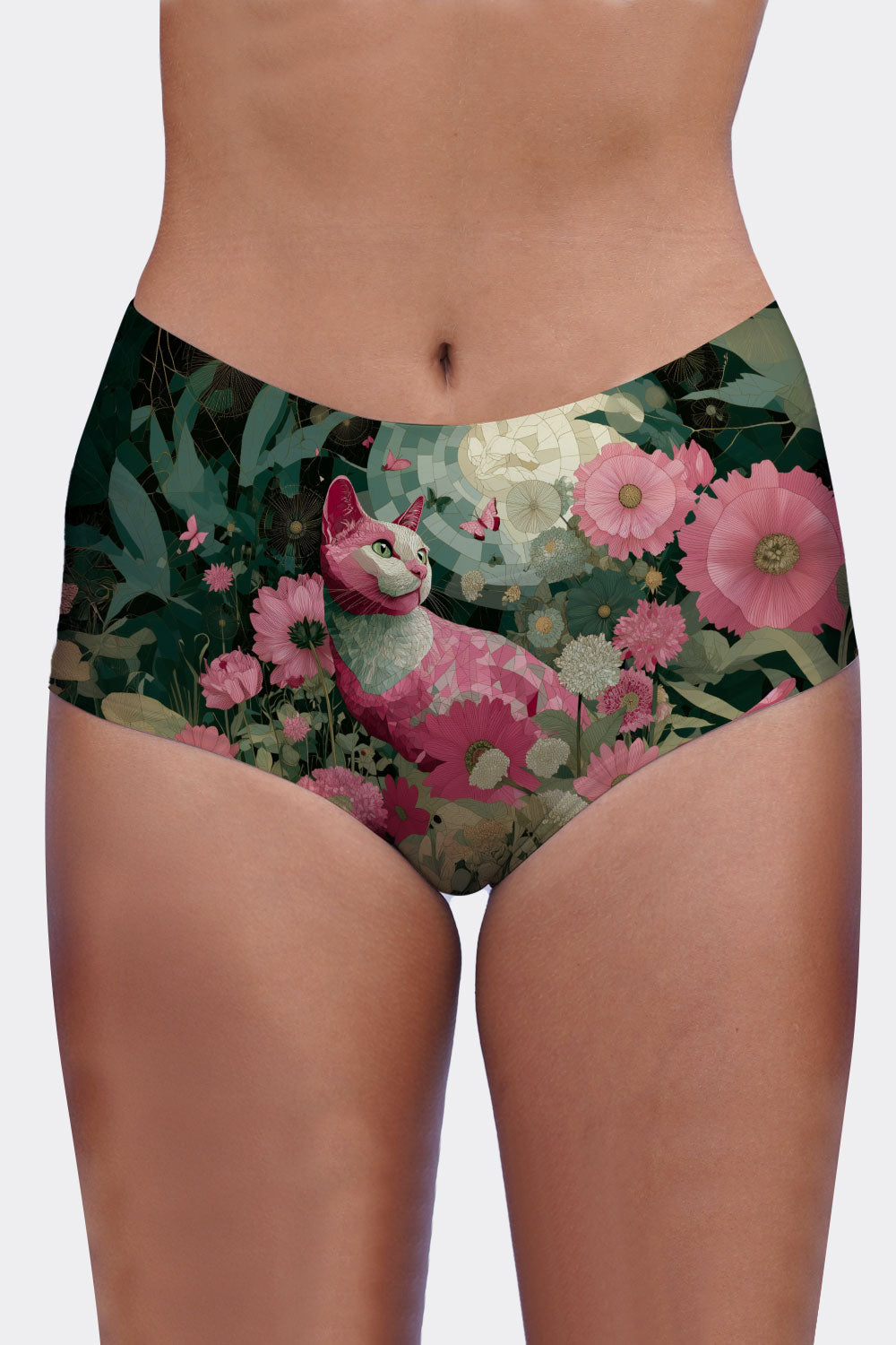 MIDWAIST CATS & FLOWERS 15