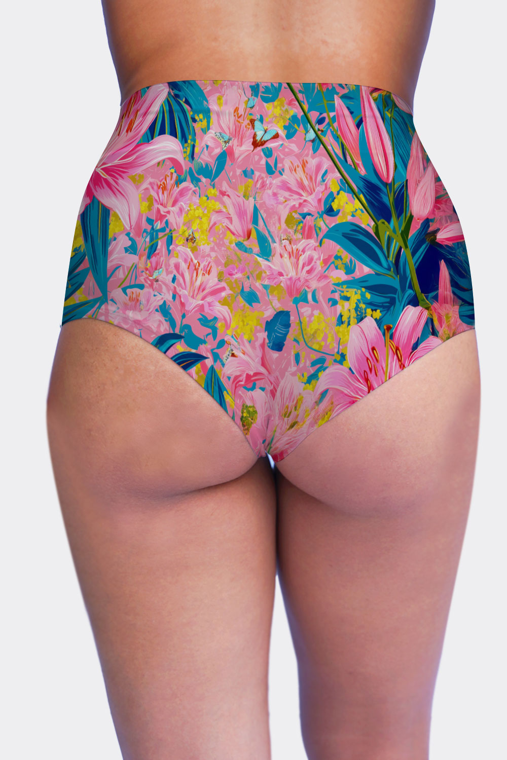 HIGH WAIST CATS & FLOWERS 2