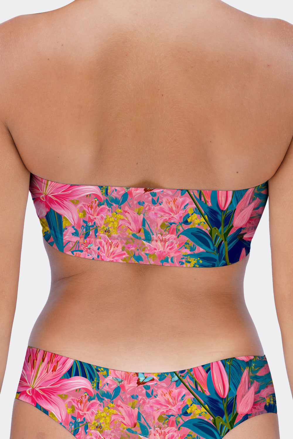 TUBE BRA CATS & FLOWERS 2