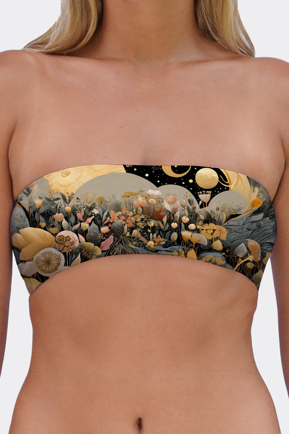 TUBE BRA CATS & FLOWERS 3