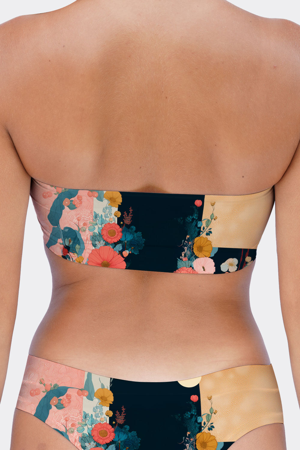 TUBE BRA CATS & FLOWERS 45