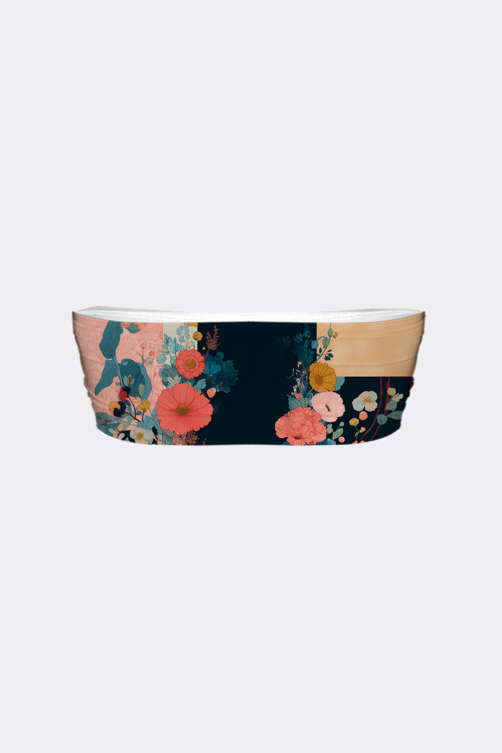 TUBE BRA CATS & FLOWERS 45