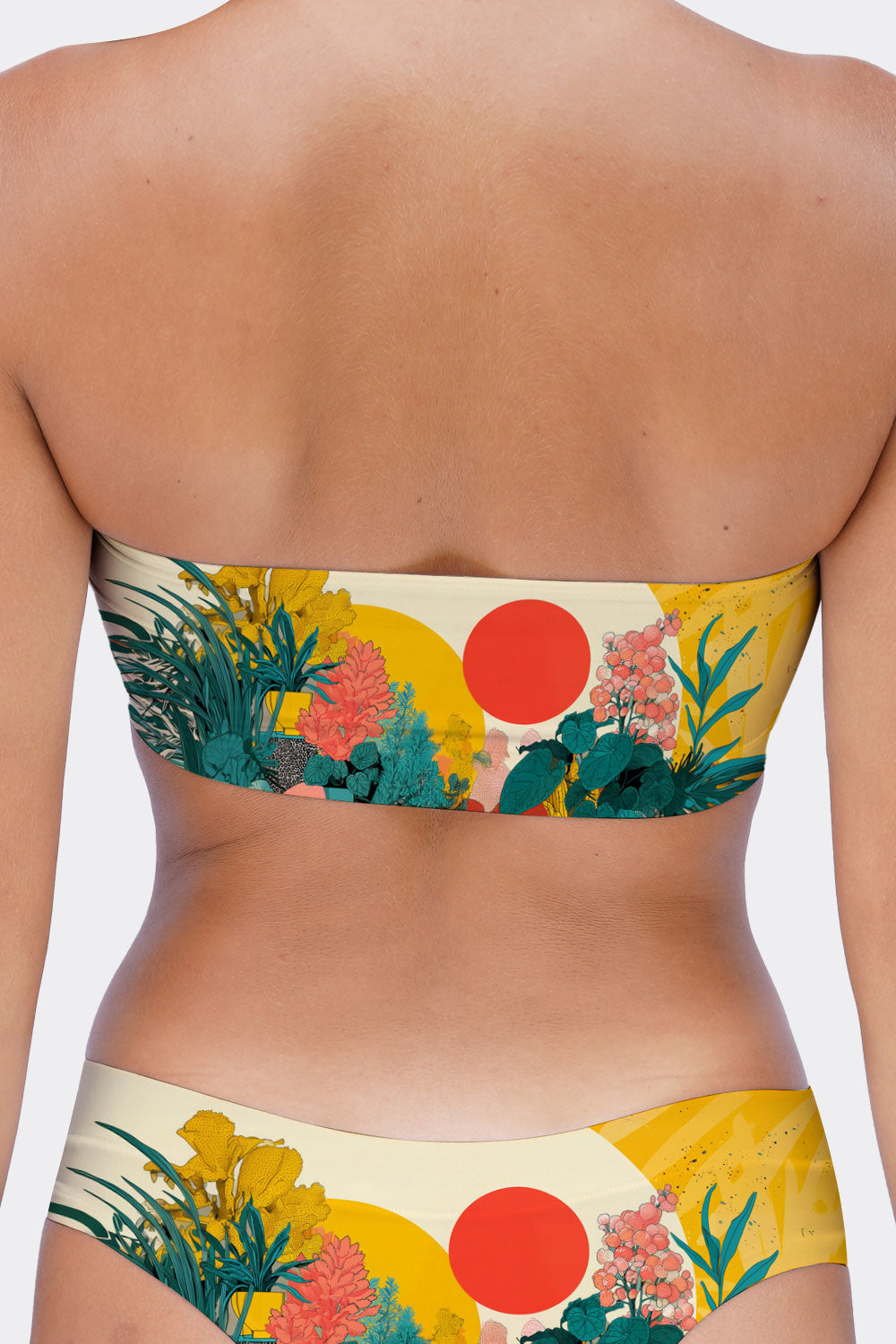 TUBE BRA CATS & FLOWERS 4