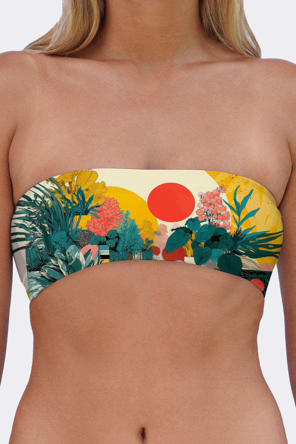 TUBE BRA CATS & FLOWERS 4