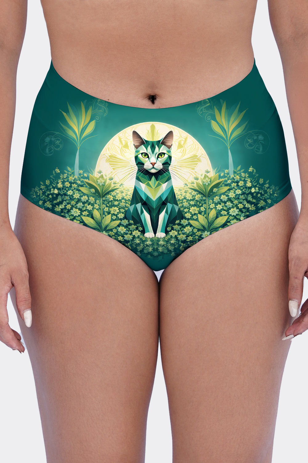 HIGH WAIST CATS & FLOWERS 50
