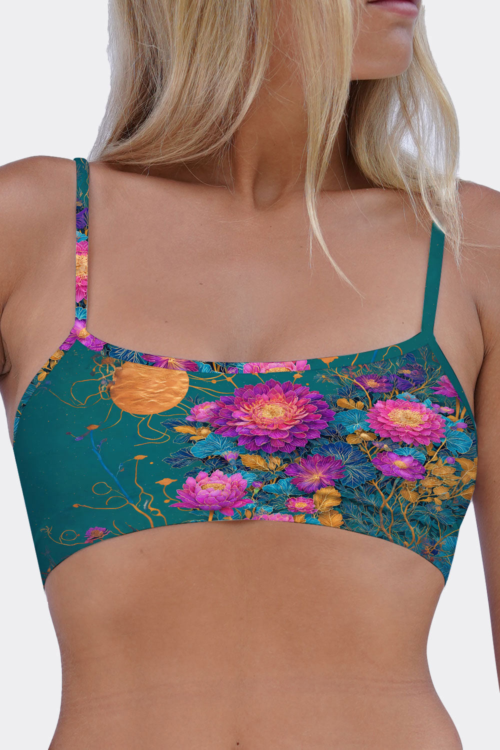 BRALETTE CATS & FLOWERS 56