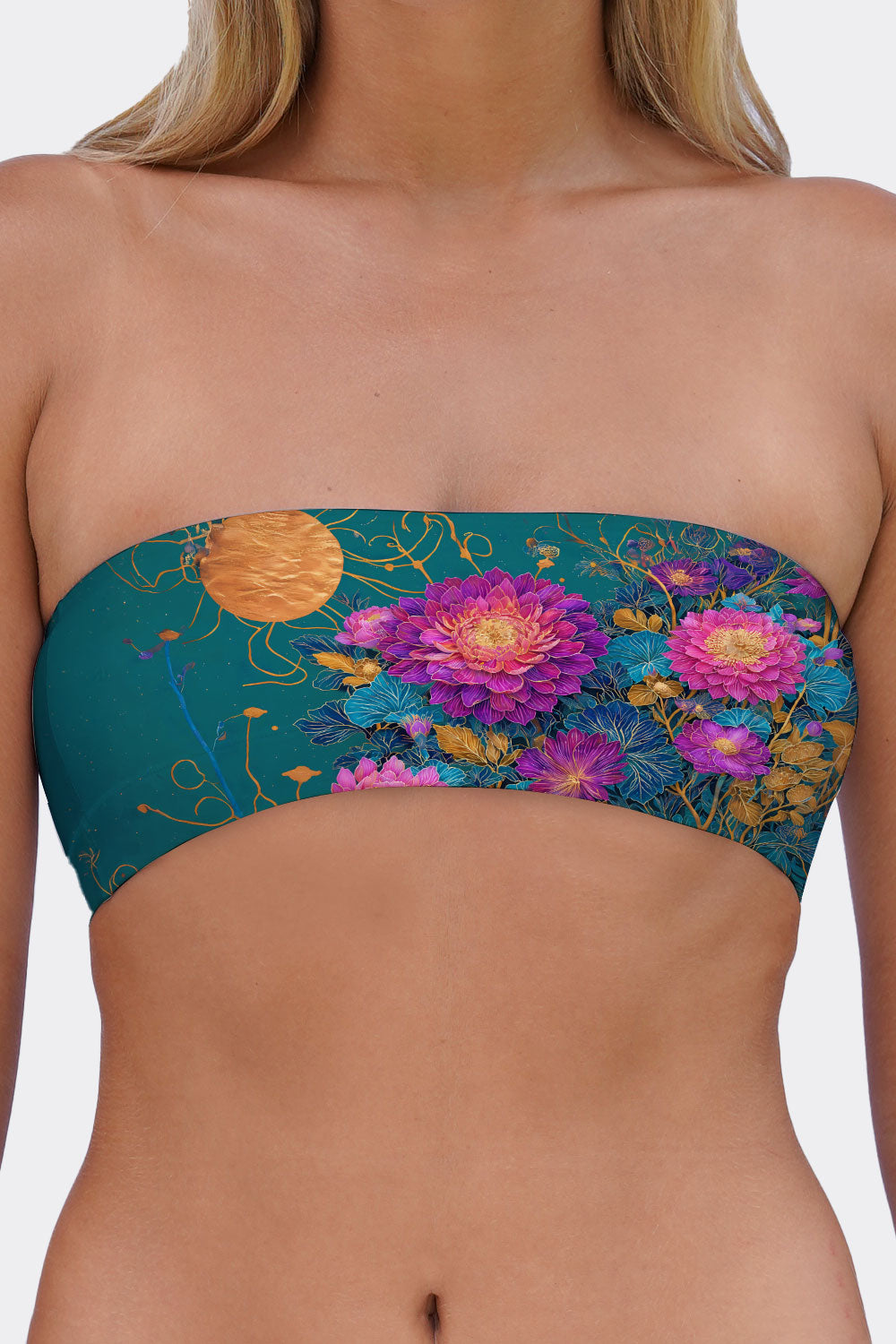 TUBE BRA CATS & FLOWERS 56