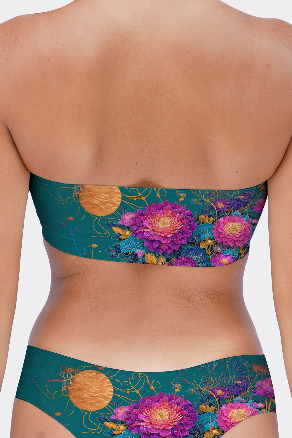 TUBE BRA CATS & FLOWERS 56