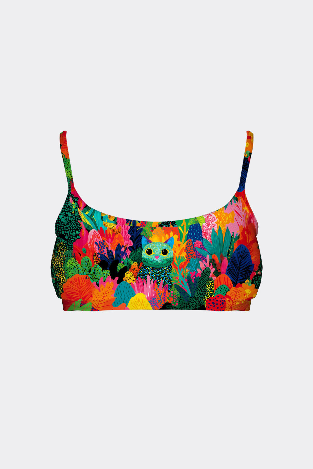 BRALETTE CAT & FLOWER 6