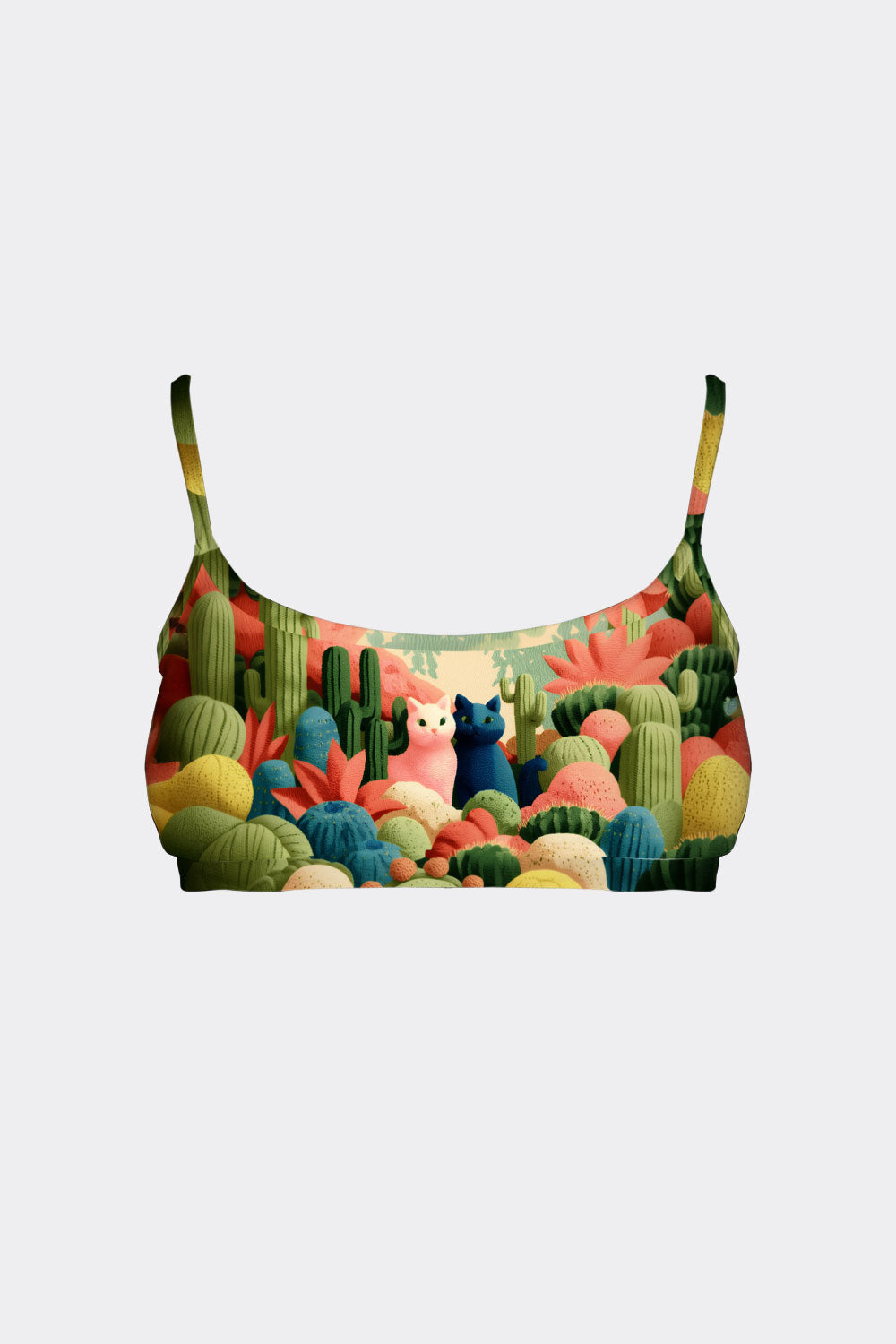 BRALETTE CAT & FLOWER 8