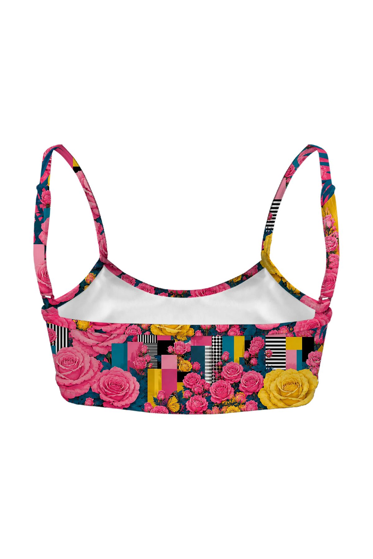Blooming Cats bralette, back view