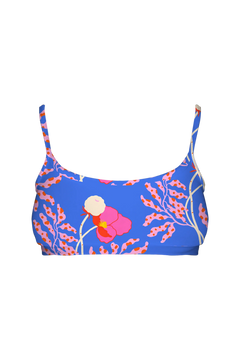 Bralette - Peony Branch Blue