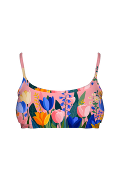 Bralette - Tulip Garden Pink