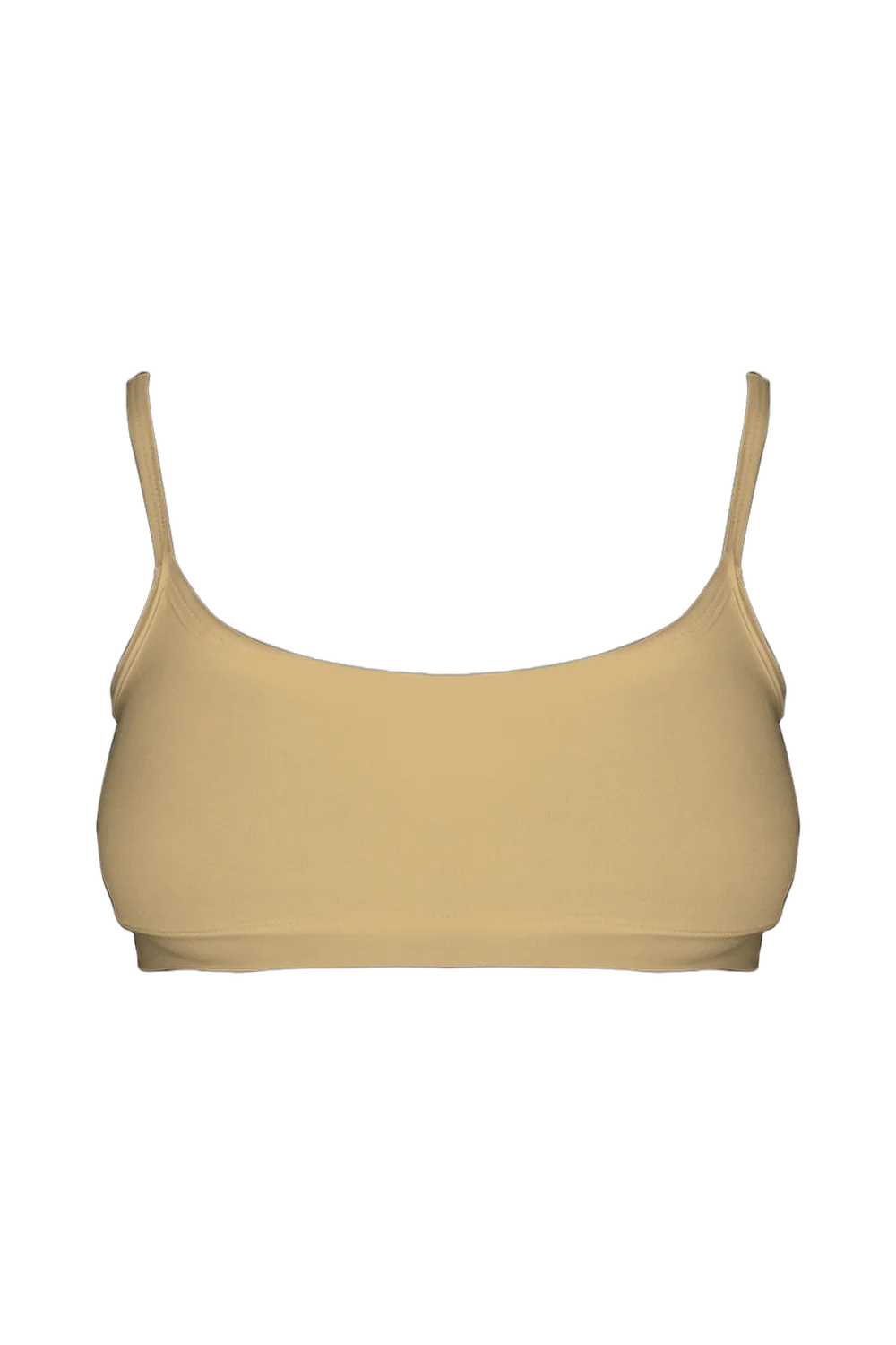 Cream Tencel Bralette bralette, front view