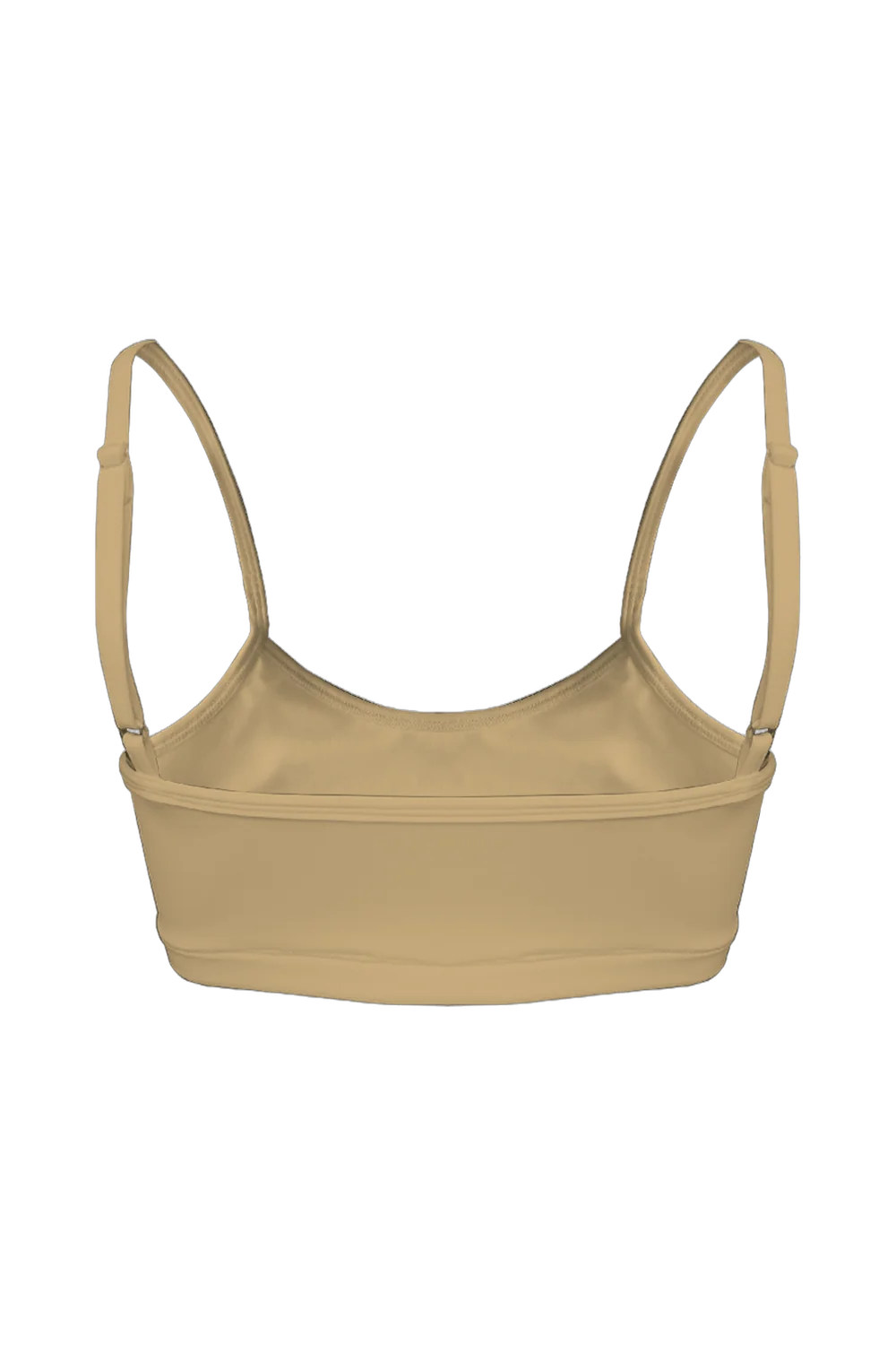 Cream Tencel Bralette bralette, back view