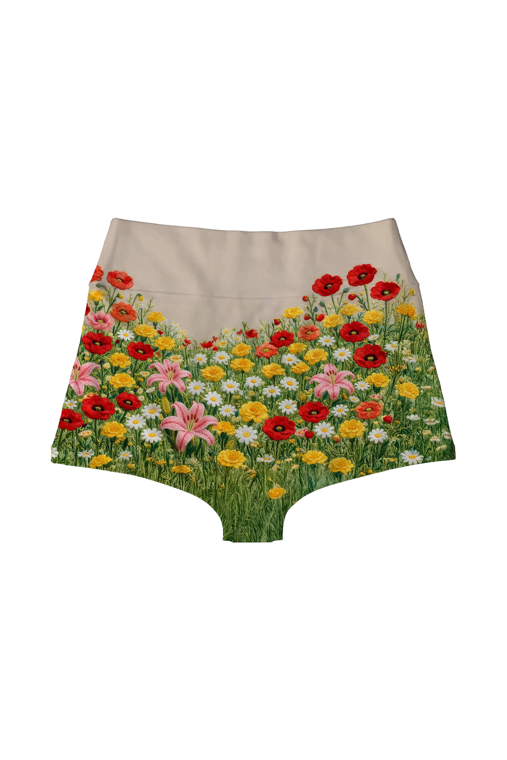 Poppy Meadow Cat highwaist, back view