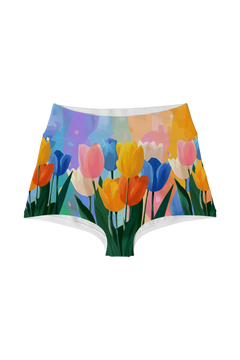 Highwaist - Watercolor Tulips