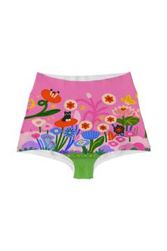 Highwaist - Candy Pink Garden