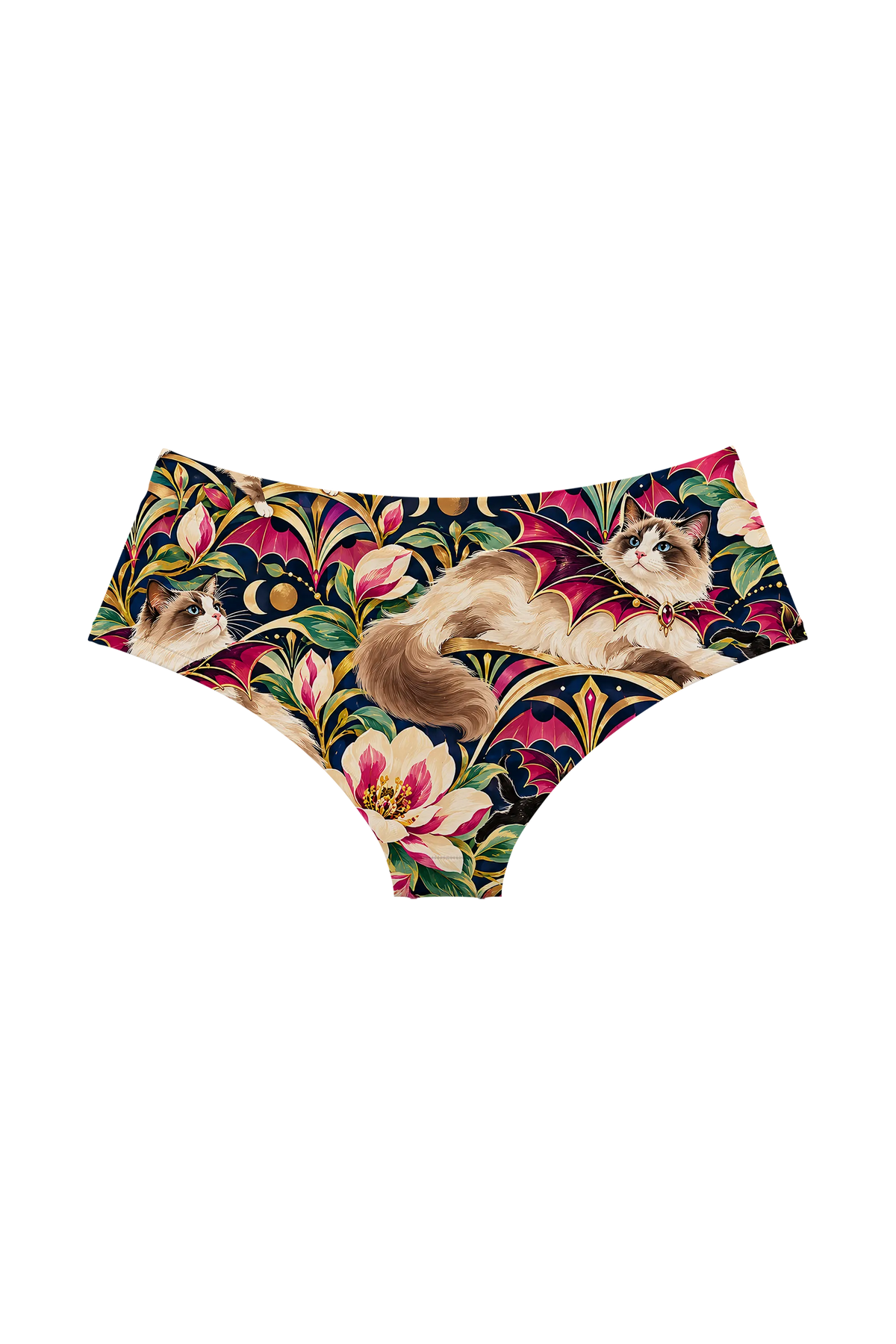 Bat Wing Ragdoll Cats hipster, back view