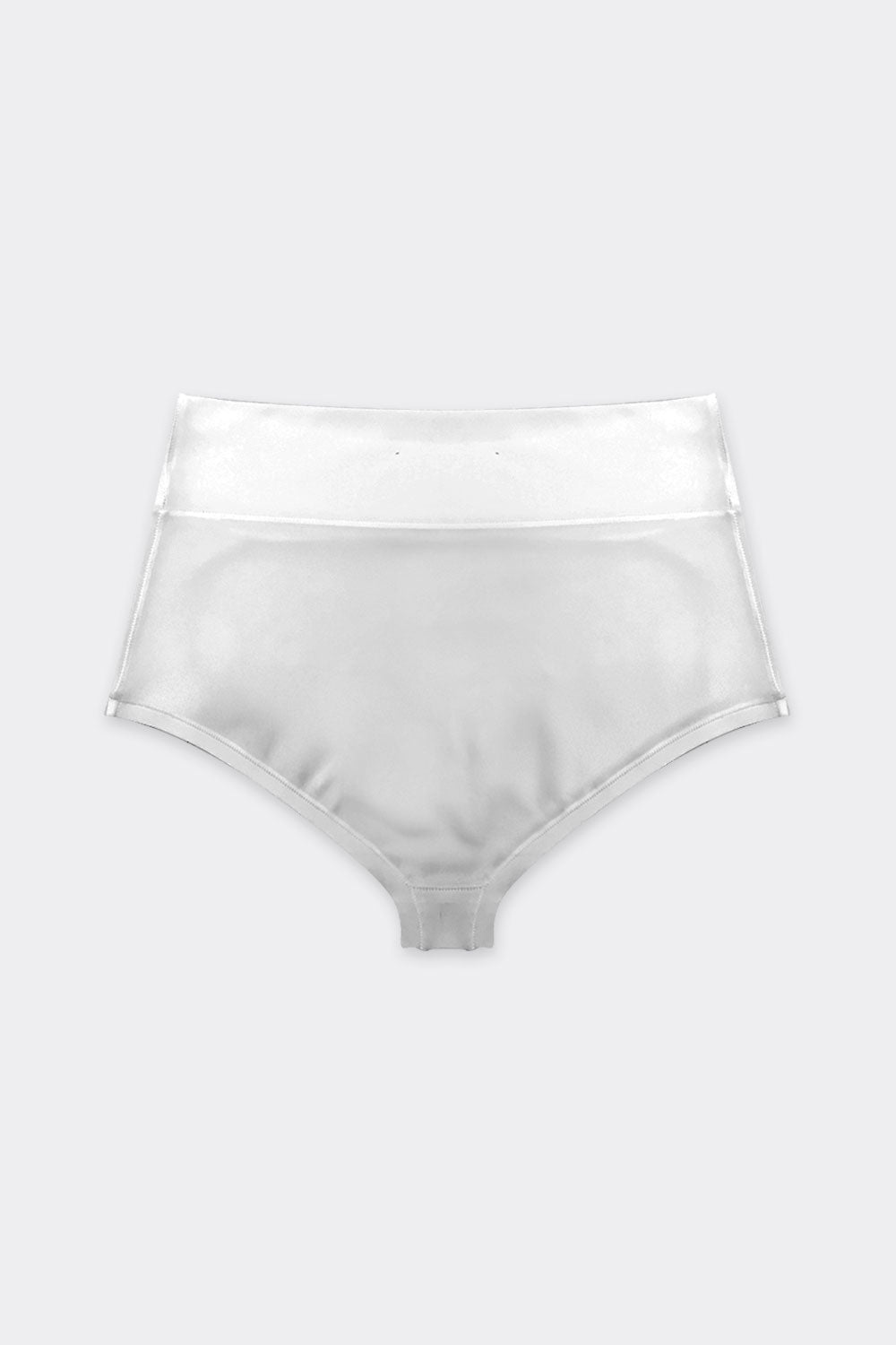 White Tencel High Waist Underwear