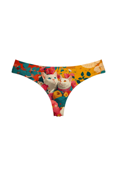 Thong - Flower Garland Cats