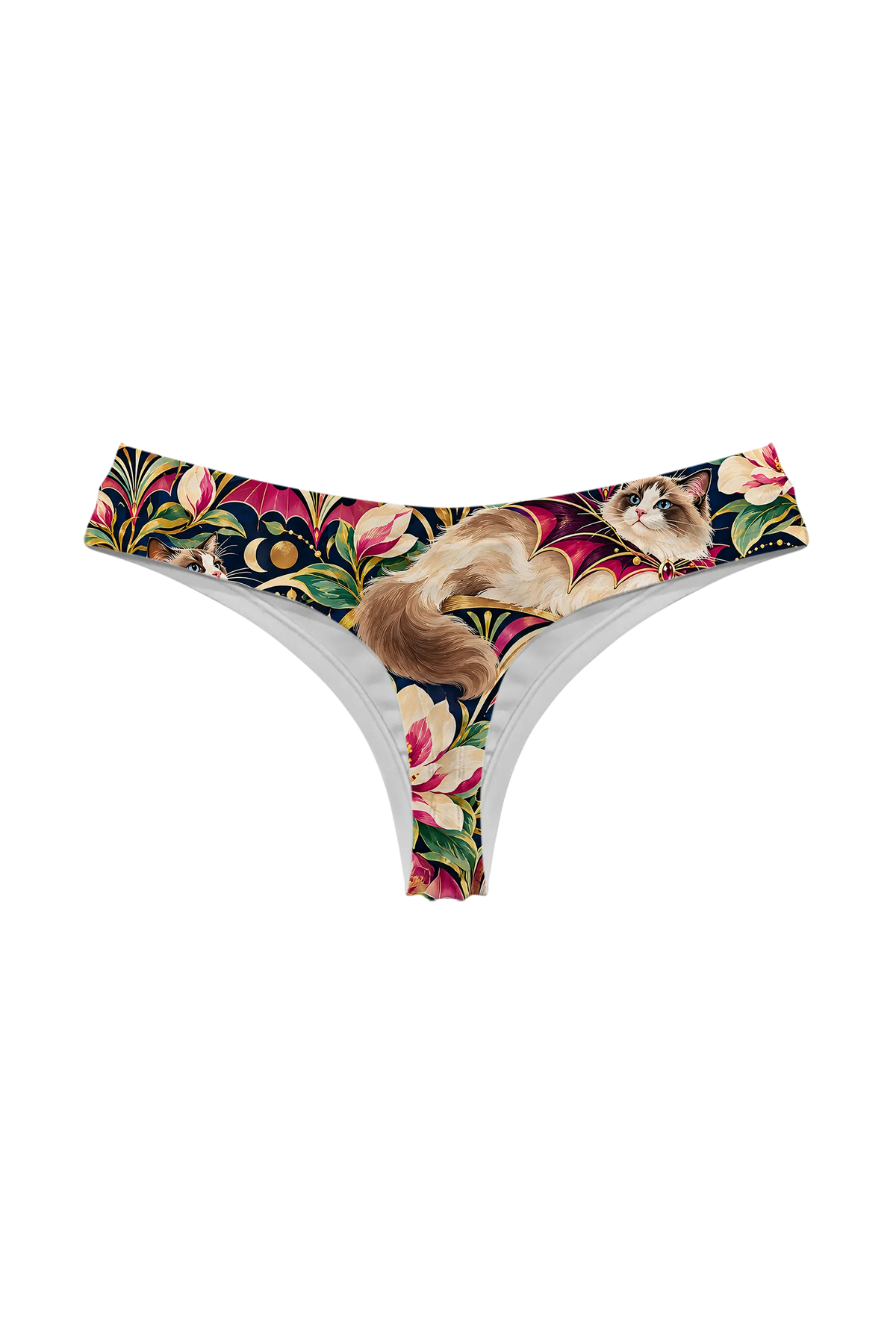Bat Wing Ragdoll Cats thong, back view