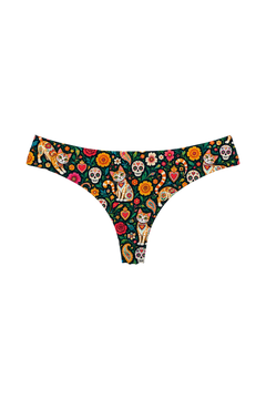 Thong - Sugar Skull Cats