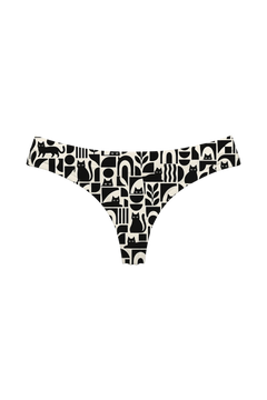 Thong - Black Cat Mosaic