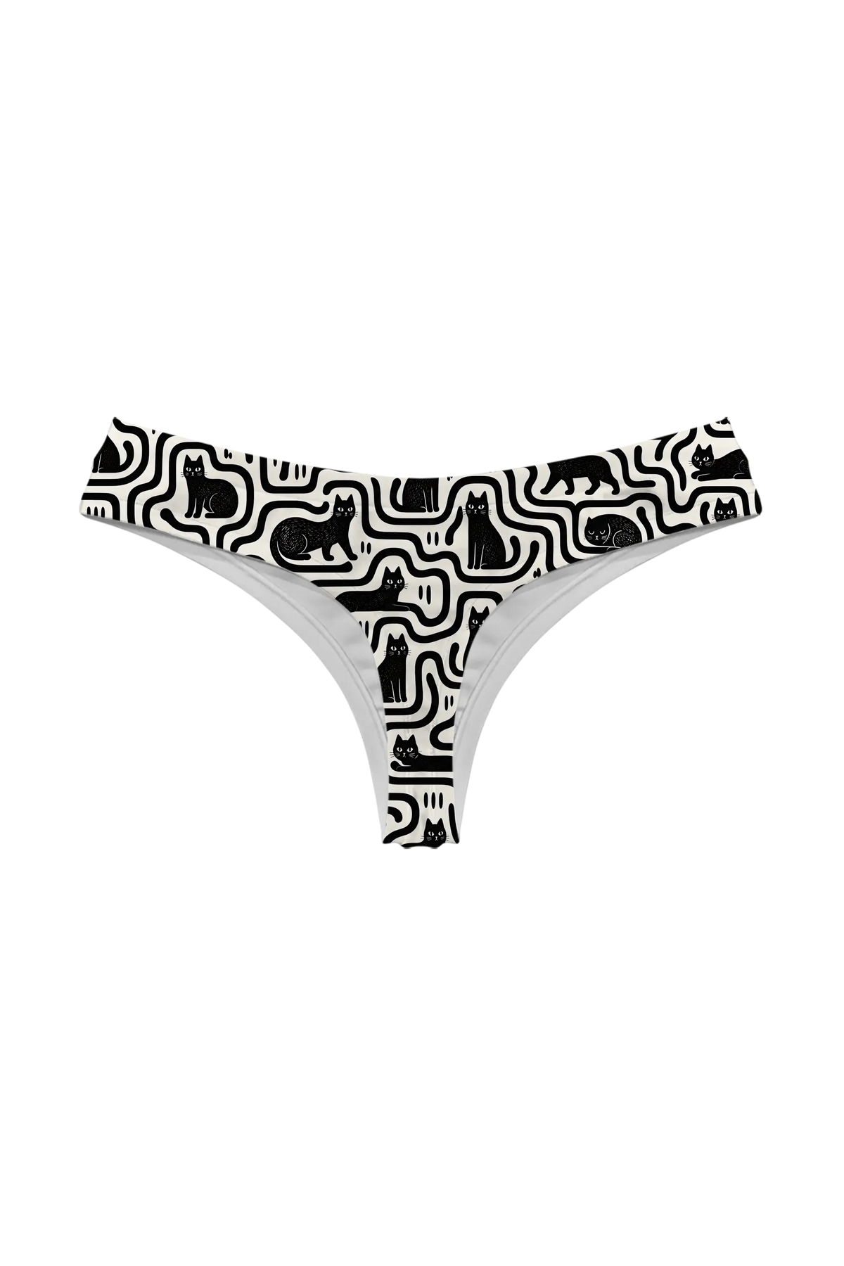 Black Cat Maze thong, back view
