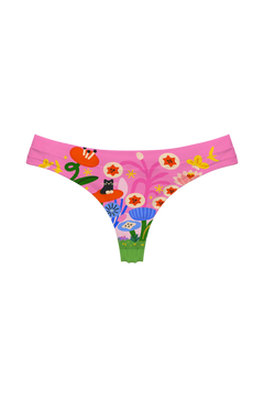 Thong - Candy Pink Garden