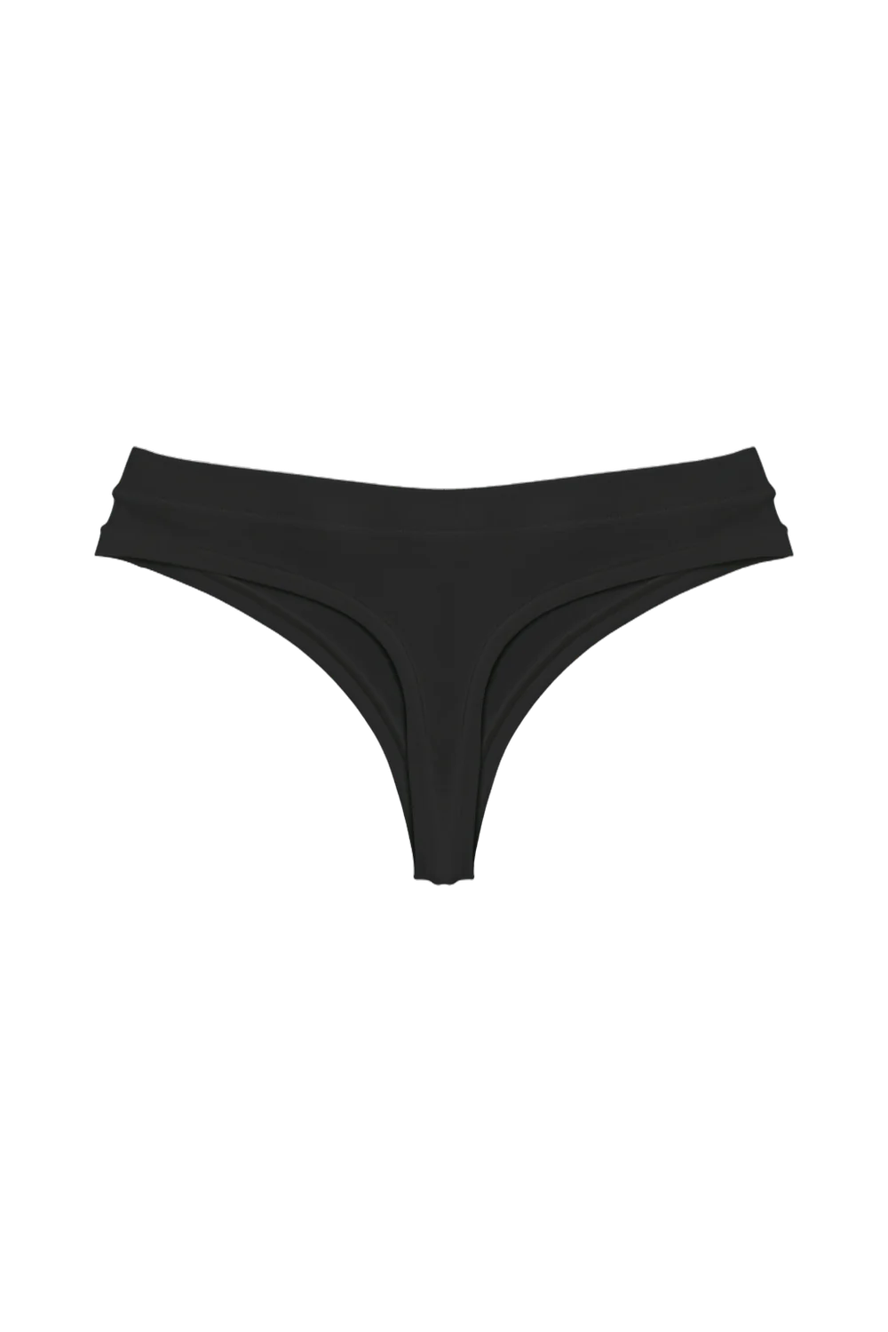 Black Thong Tencel thong, back view