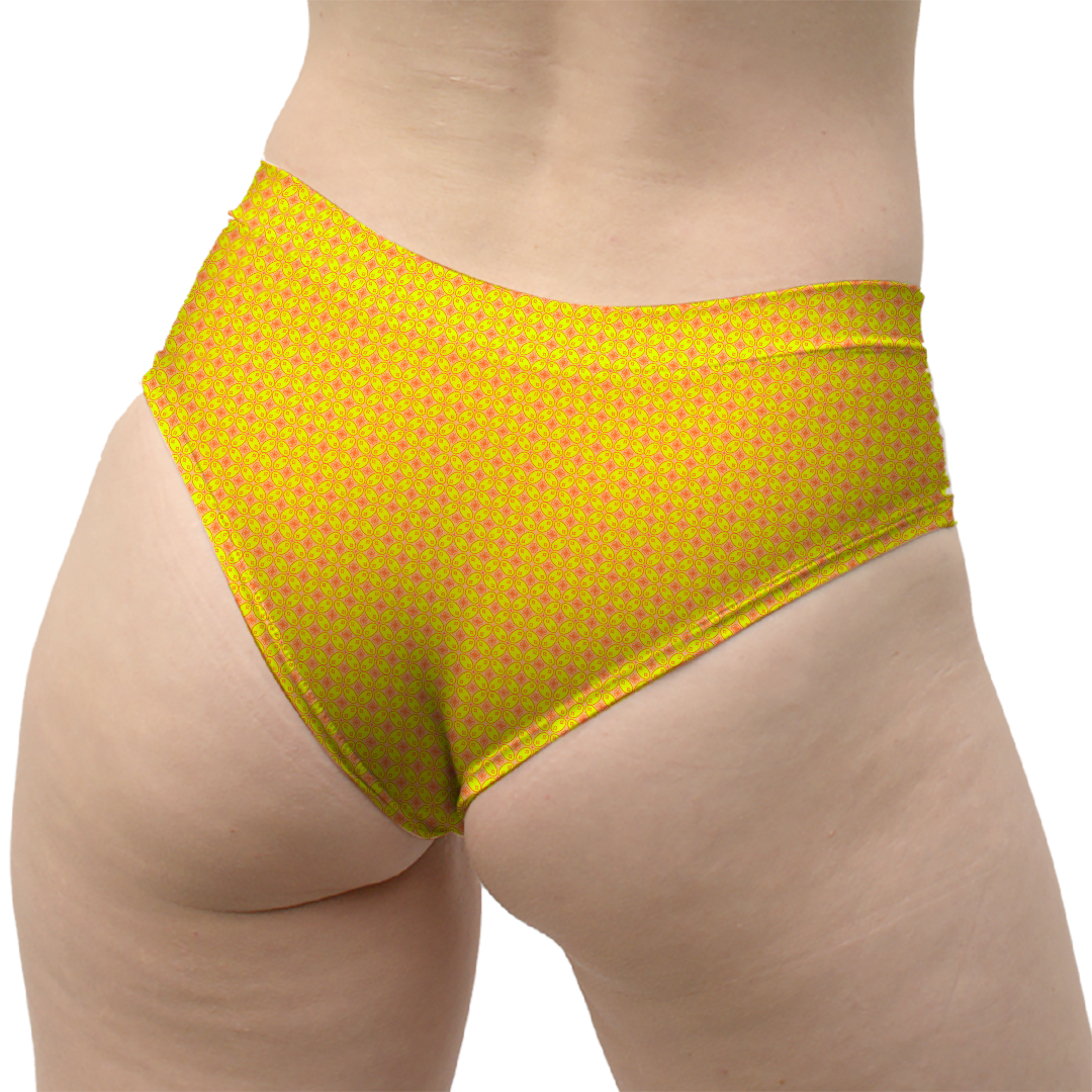 Batik Kawung Yellow Series Hipster Style Underwear