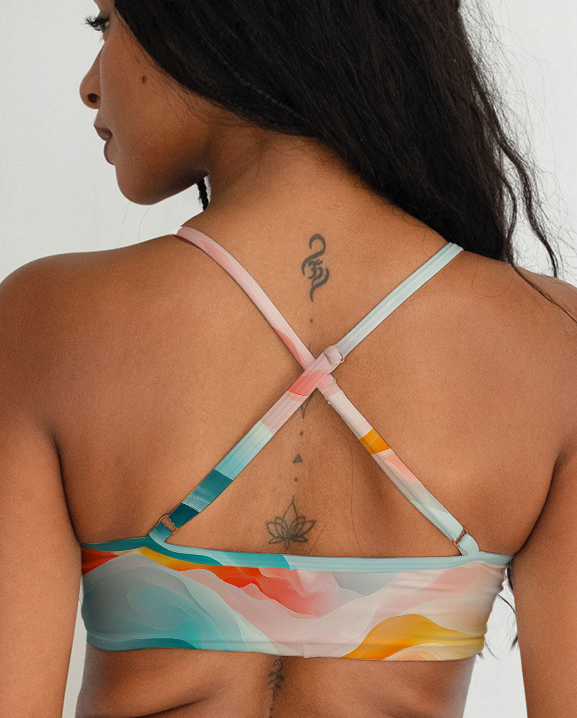 Abstract Pattern Series 16 Cross Bra