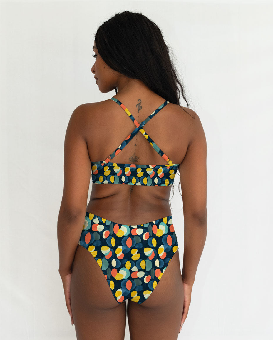 Abstract Pattern Series 20 Cross Bra