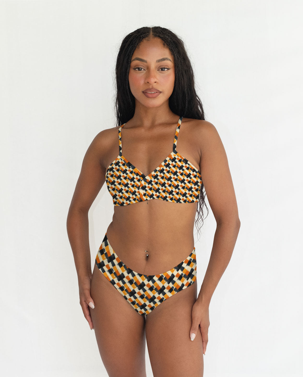 Abstract Pattern Series 21 Cross Bra