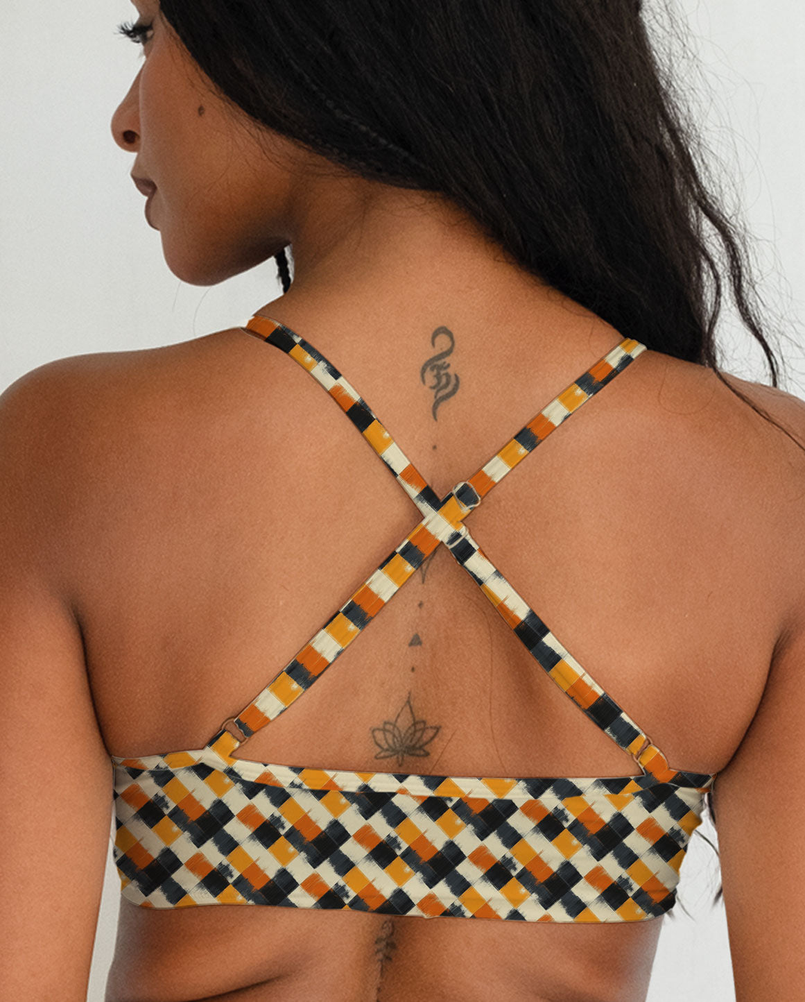 Abstract Pattern Series 21 Cross Bra