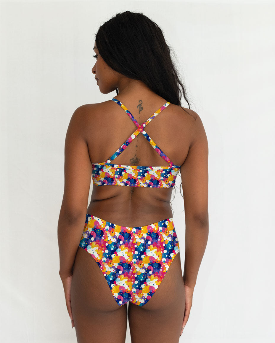 Abstract Pattern Series 28 Cross Bra