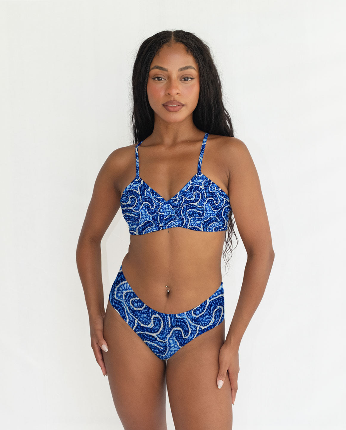 Abstract Pattern Series 5 Cross Bra