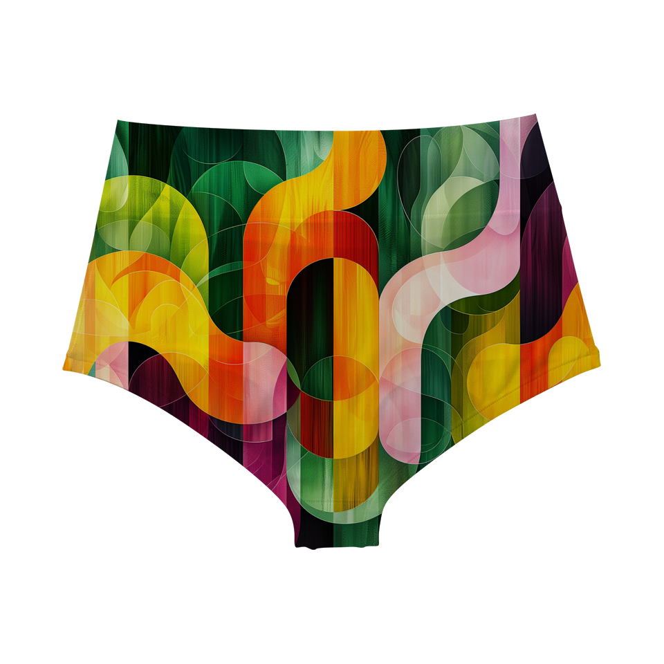 Abstract Series 8 High Waist