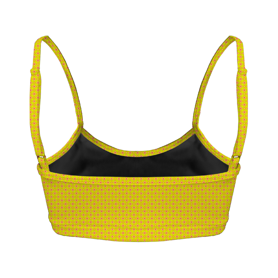 Batik Kawung Yellow Series Tube Style Bra